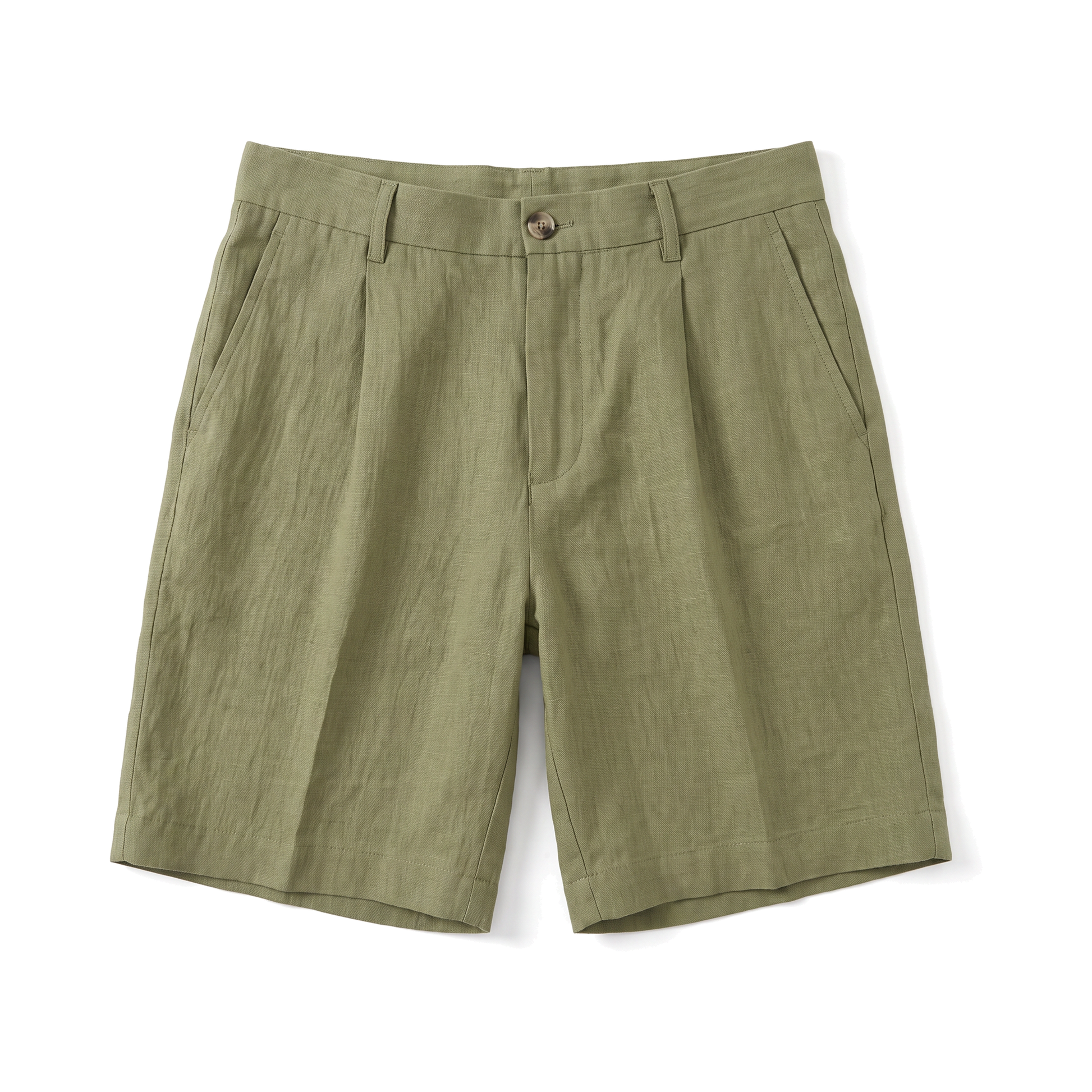 Piombino Linen Shorts - Green