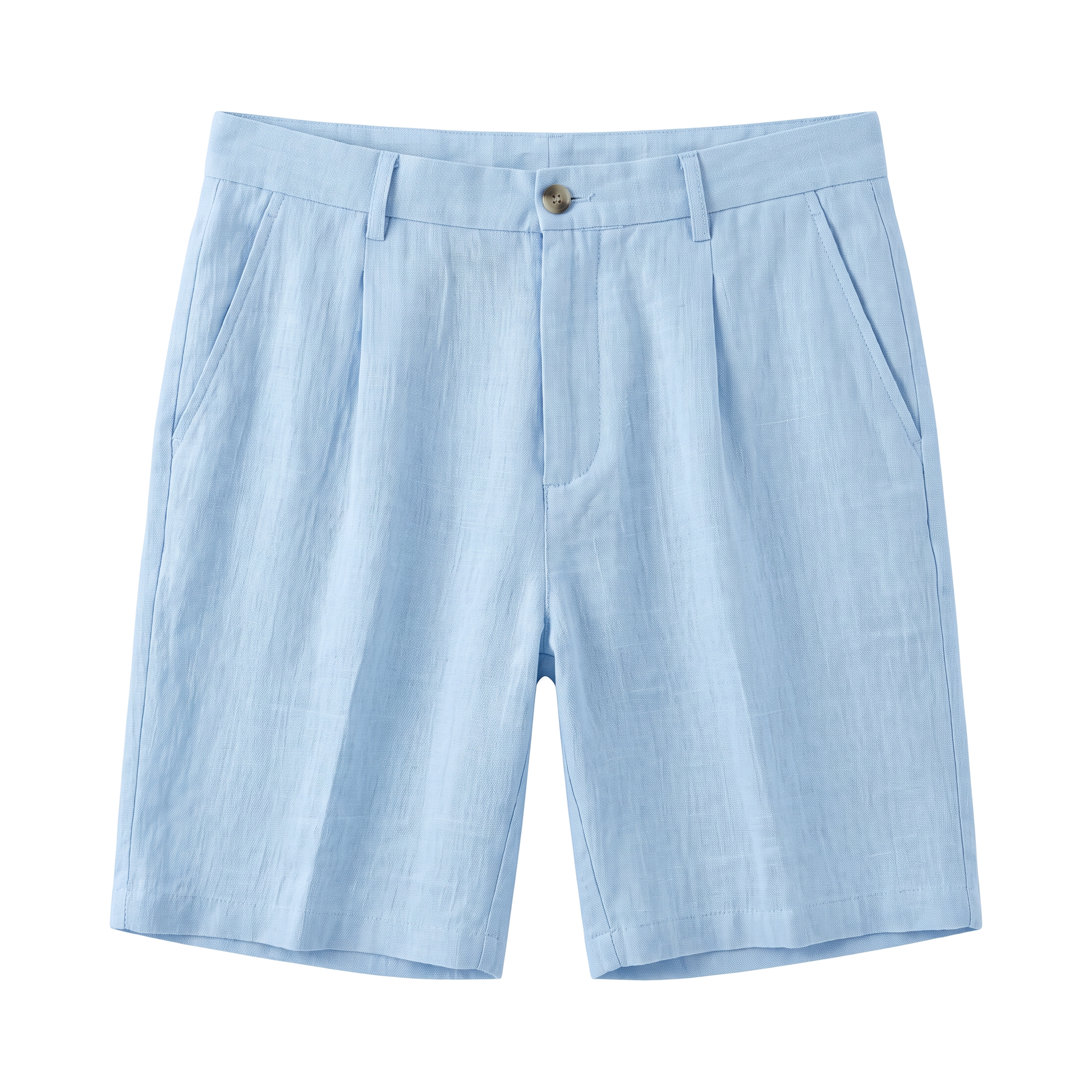 Piombino Linen Shorts - Light Blue