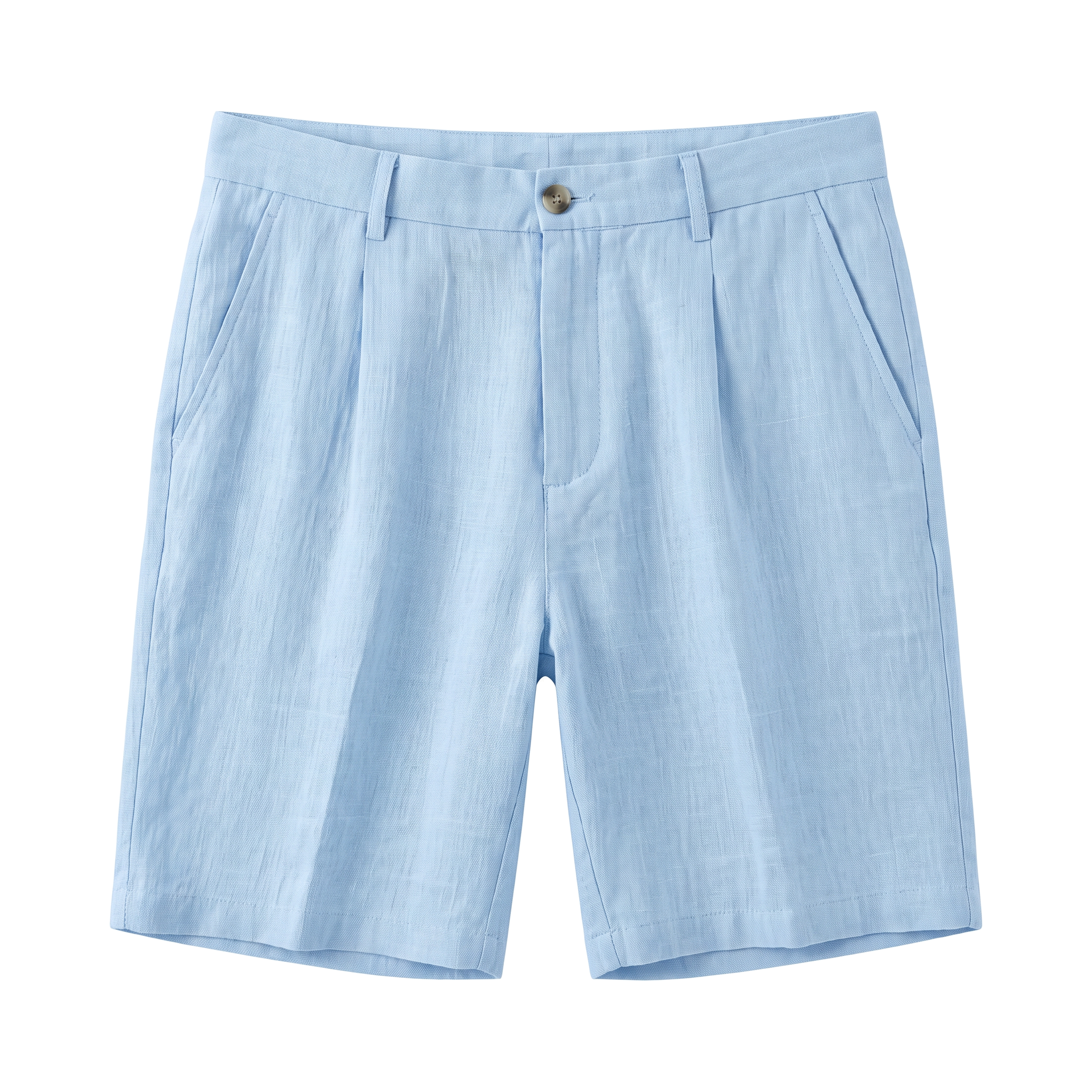Piombino Linen Shorts - Light Blue