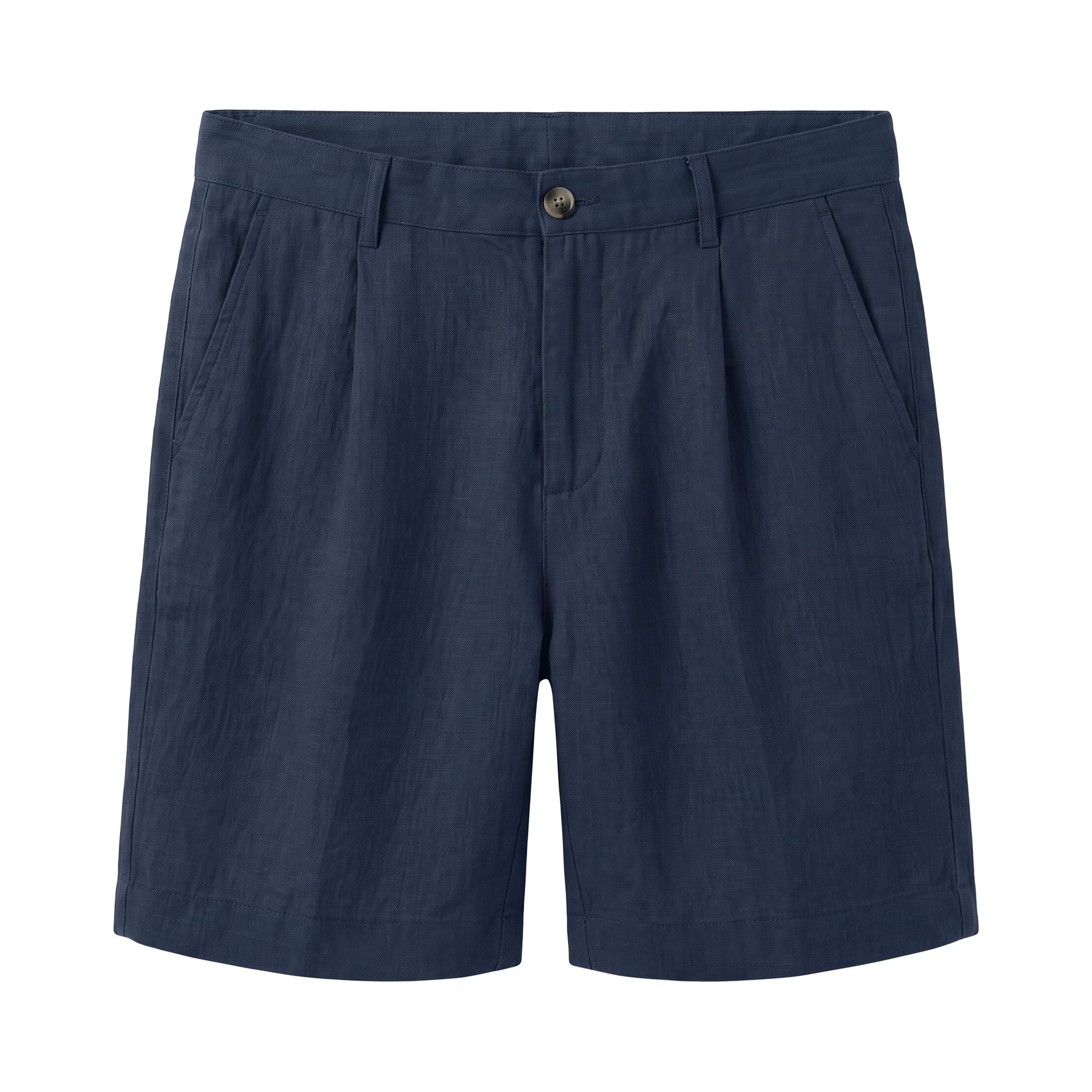 Piombino Linen Shorts - Navy Blue