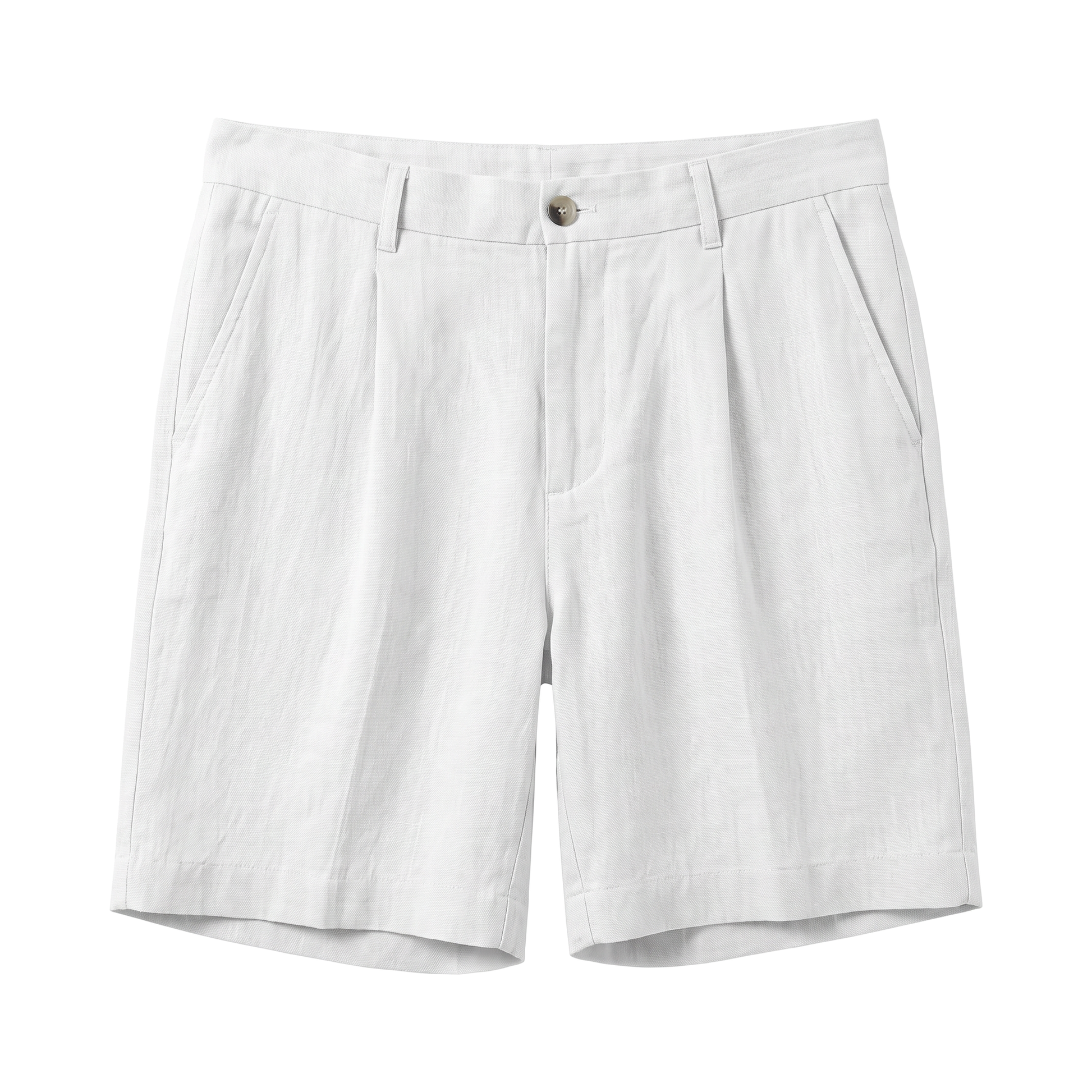 Piombino Linen Shorts - White