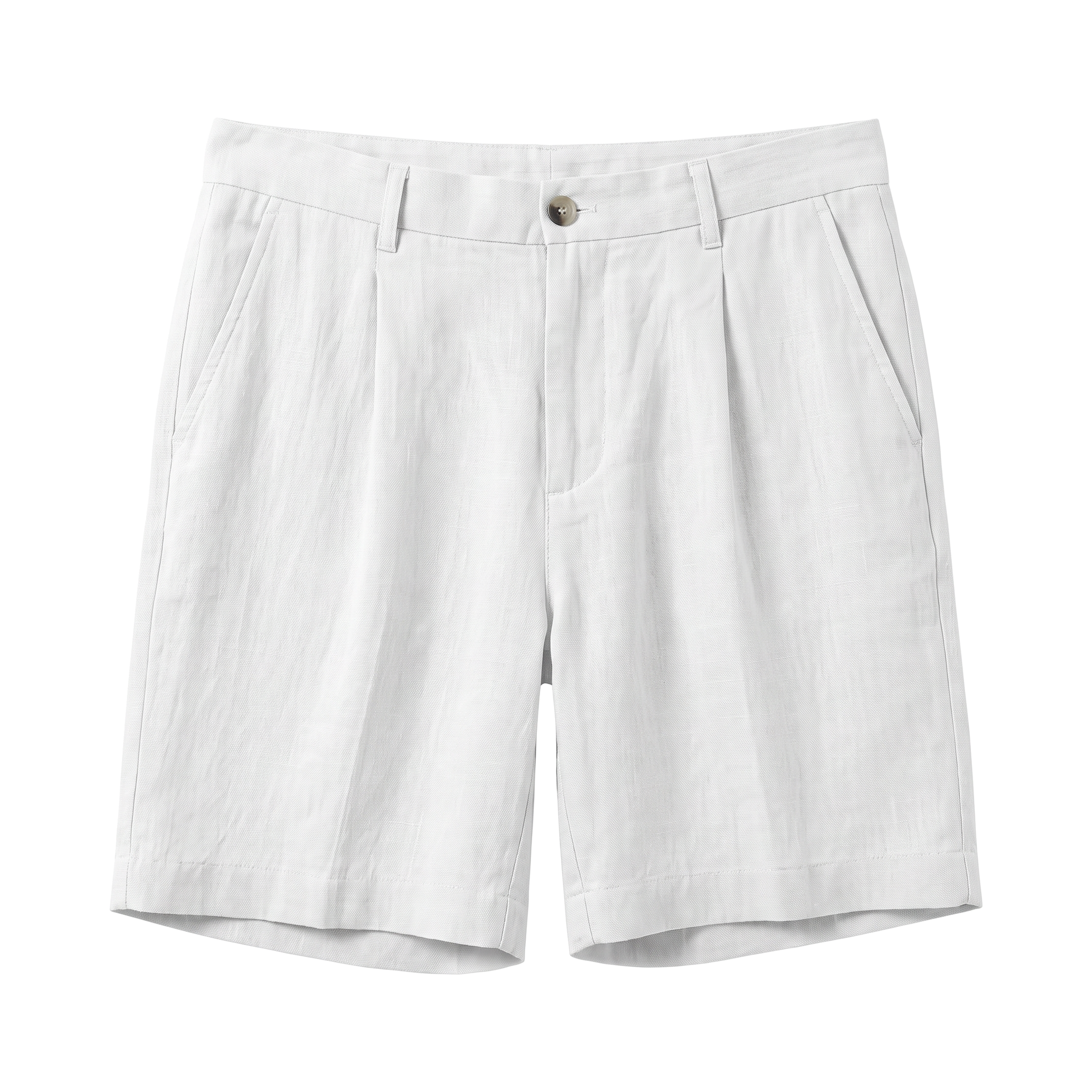 Piombino Linen Shorts - White