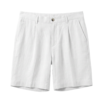 Piombino Linen Shorts - White