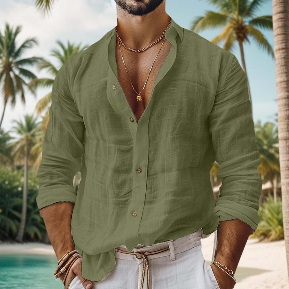 Pistoia Cotton Shirt - Green