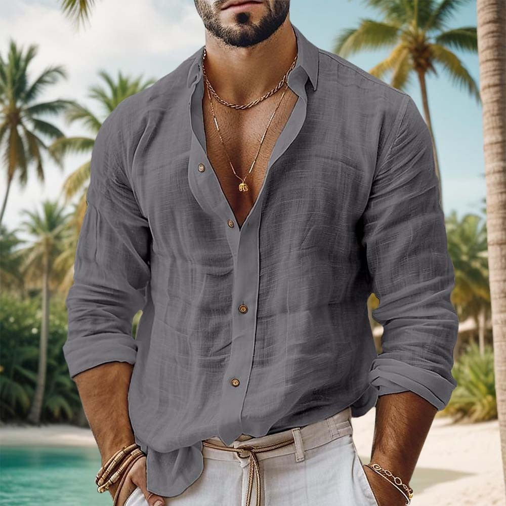 Pistoia Cotton Shirt - Grey