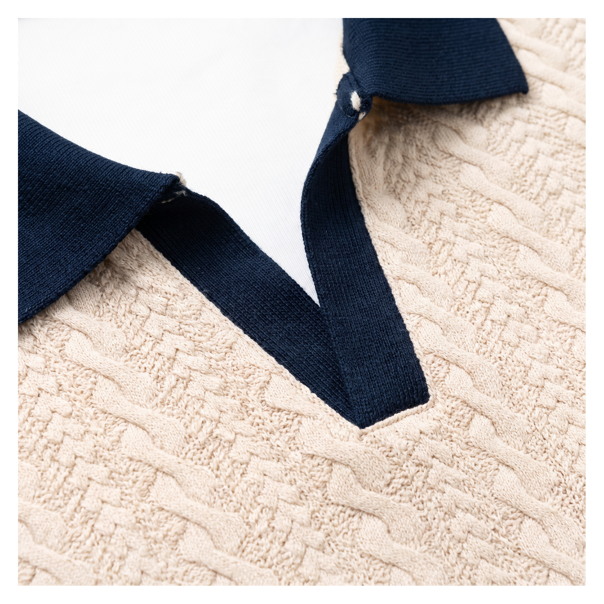 Ancona Knit Polo - detail