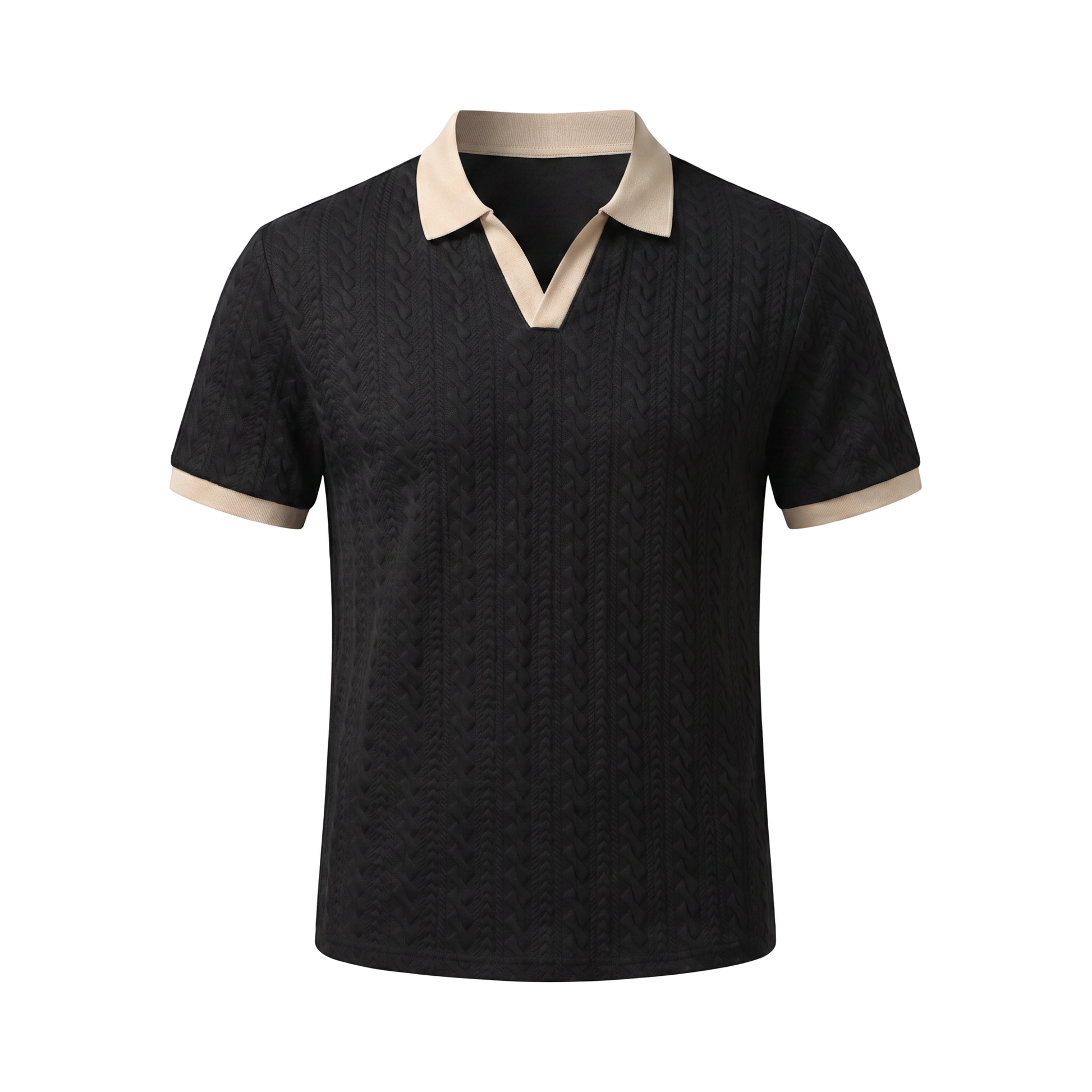 Ancona Knit Polo - Black