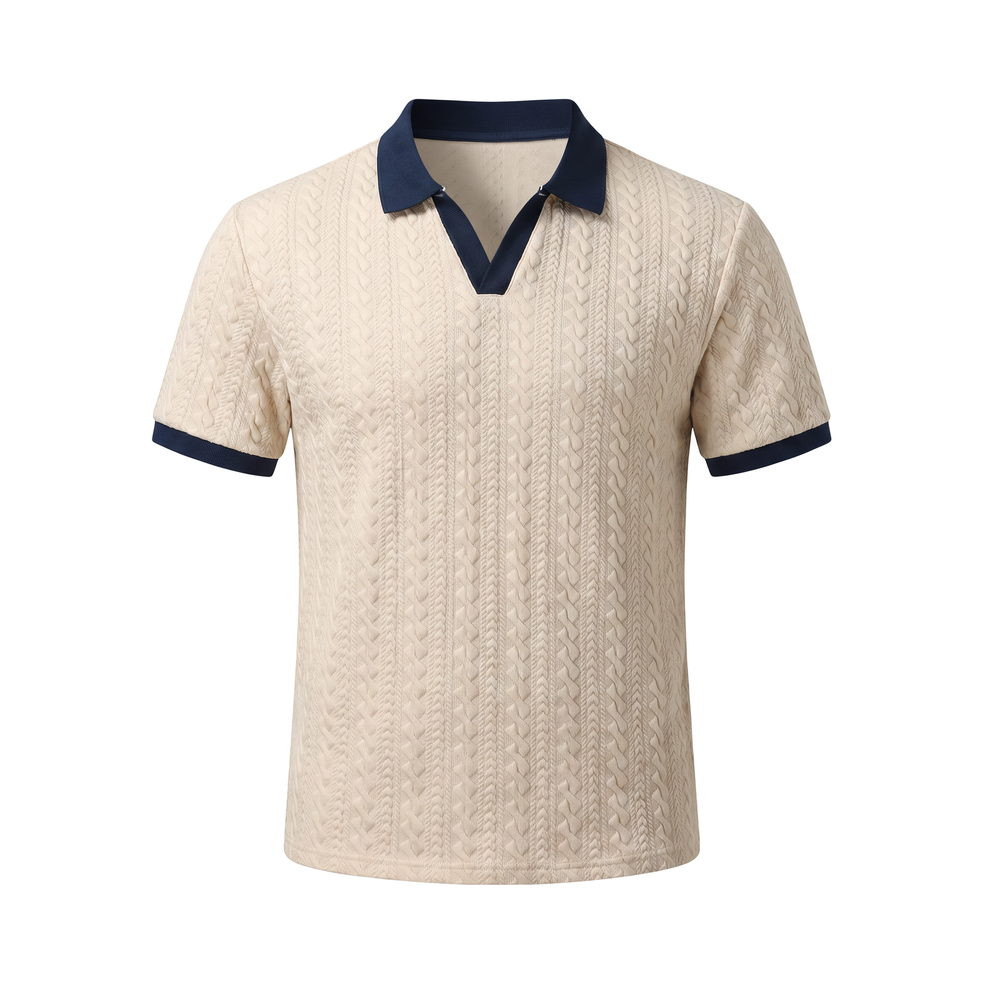 Ancona Knit Polo - Cream