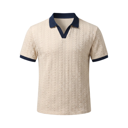 Ancona Knit Polo - Cream