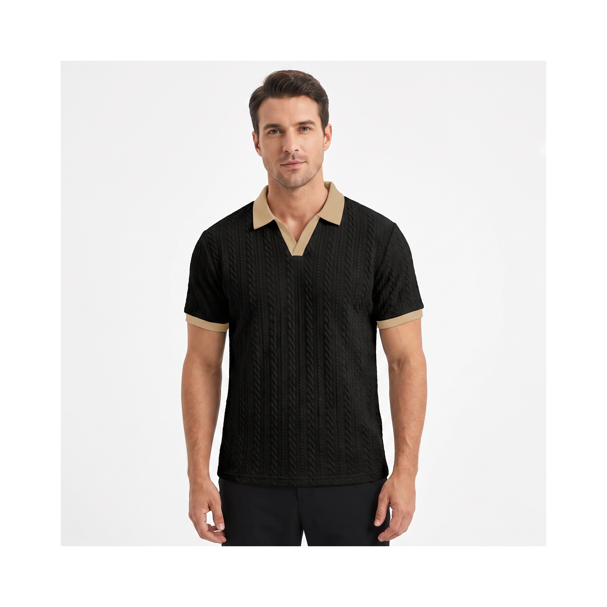 Ancona Knit Polo - onmodel