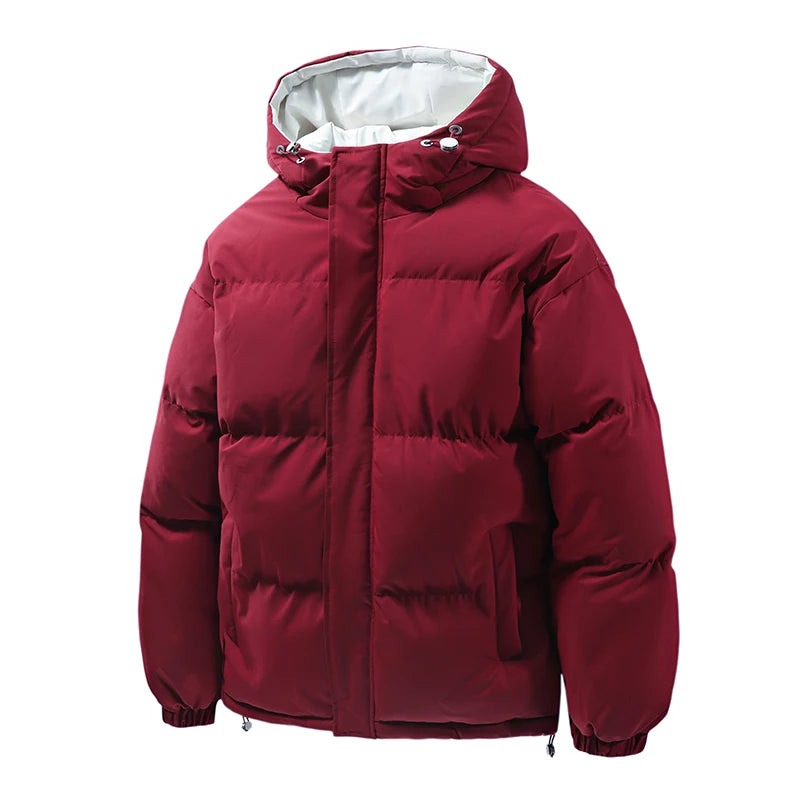 Pontremoli Hooded Puffer Jacket - Red