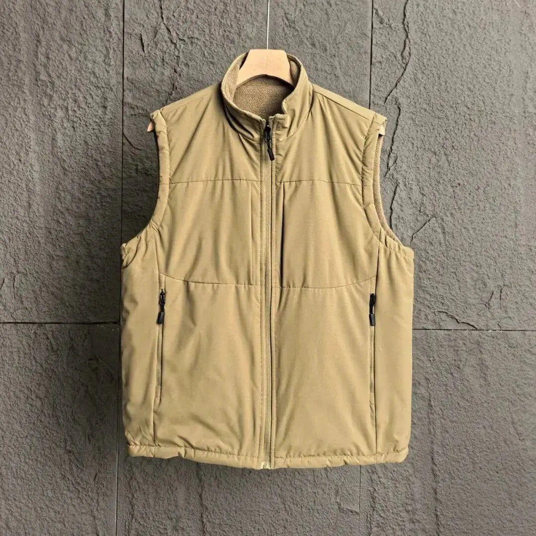 Portici Fleece-Lined Zip Gilet - Khaki