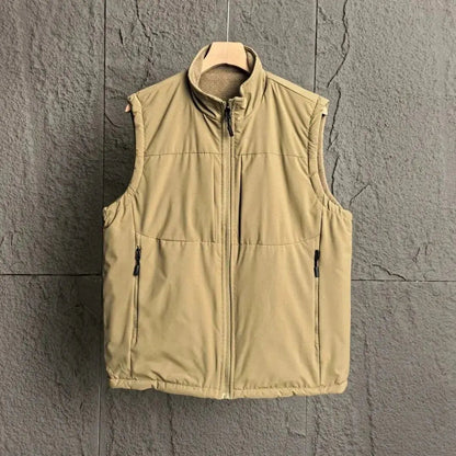 Portici Fleece-Lined Zip Gilet - Khaki