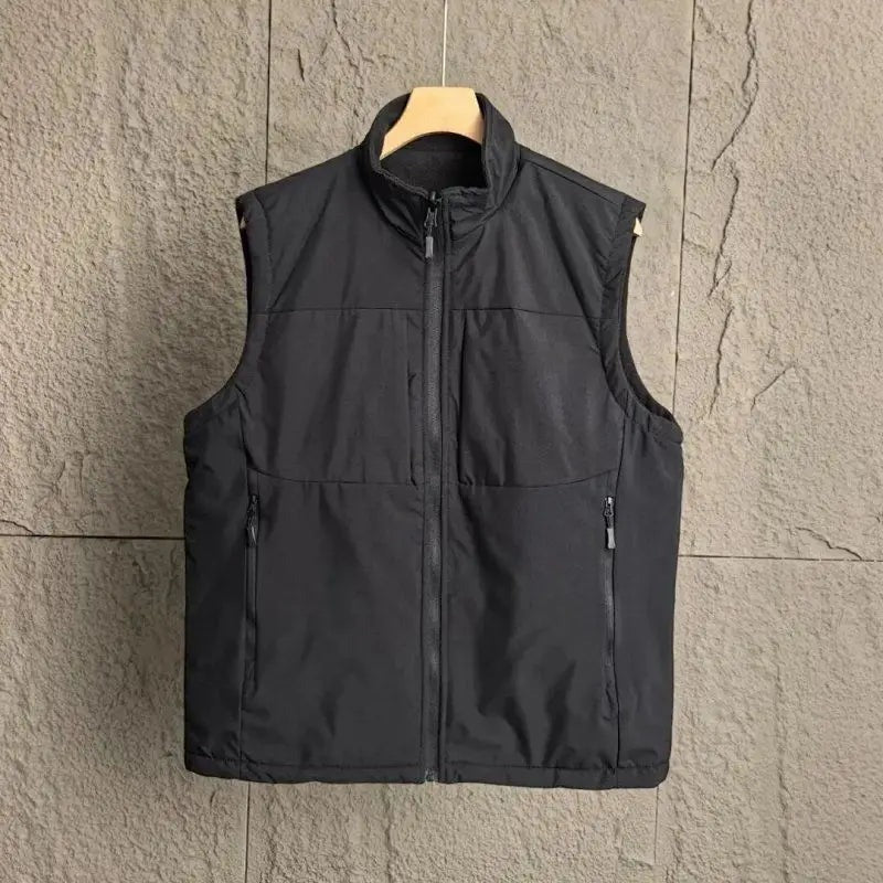 Portici Fleece-Lined Zip Gilet - Black