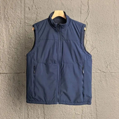 Portici Fleece-Lined Zip Gilet - Dark Blue
