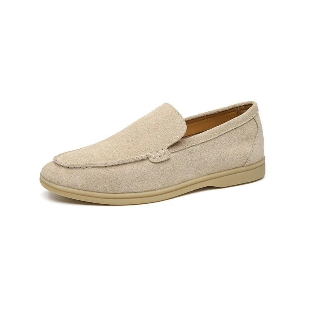 Praiano Suede Loafers - Beige