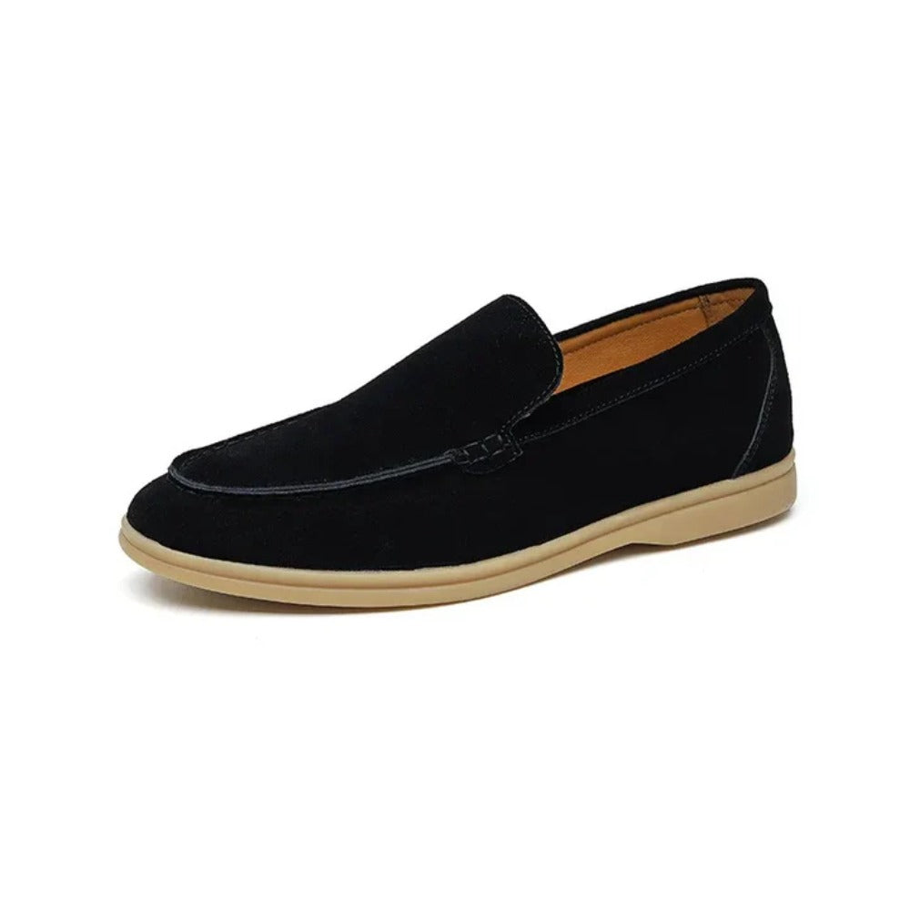 Praiano Suede Loafers - Black