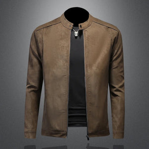Prato Leather Jacket - Brown