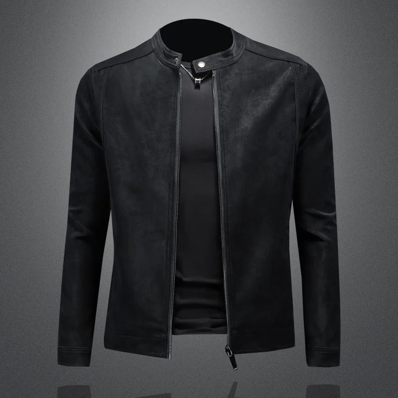 Prato Leather Jacket - Black