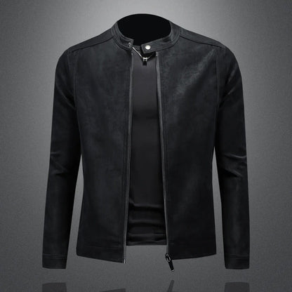 Prato Leather Jacket - Black