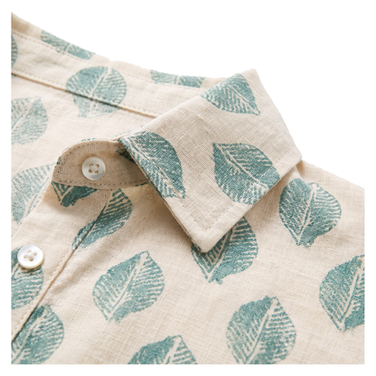 Printed Shirt Dress - detail