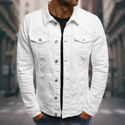Recanati Cotton Trucker Jacket - White