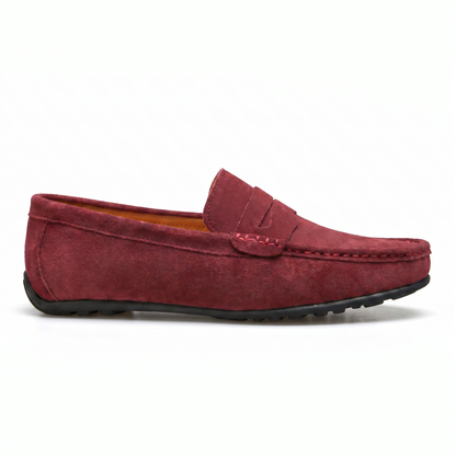 Taormina Suede Loafers - side profile