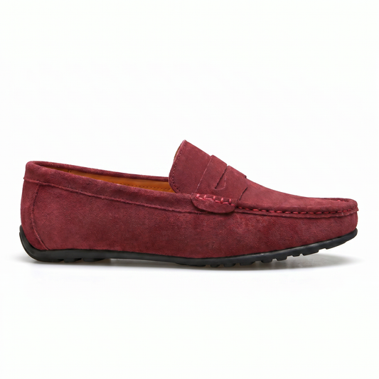 Taormina Suede Loafers - side profile