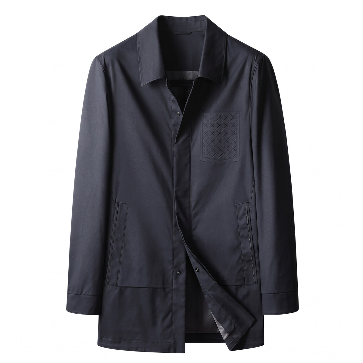 Rosolina Concealed-Placket Car Coat - cover