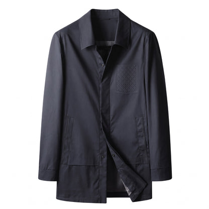 Rosolina Concealed-Placket Car Coat - cover