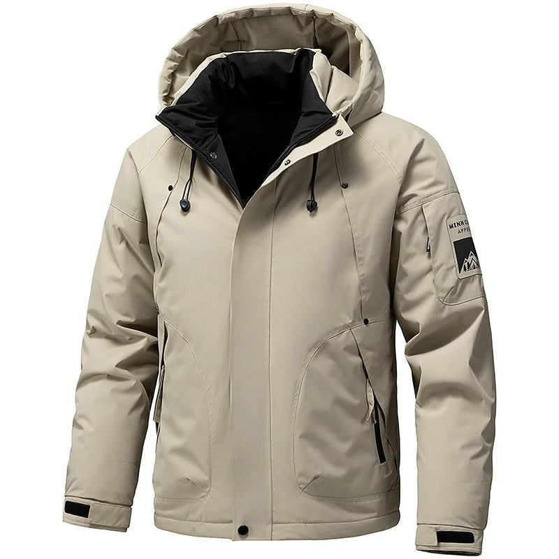Rovereto Fleece-Lined Hooded Jacket - Khaki