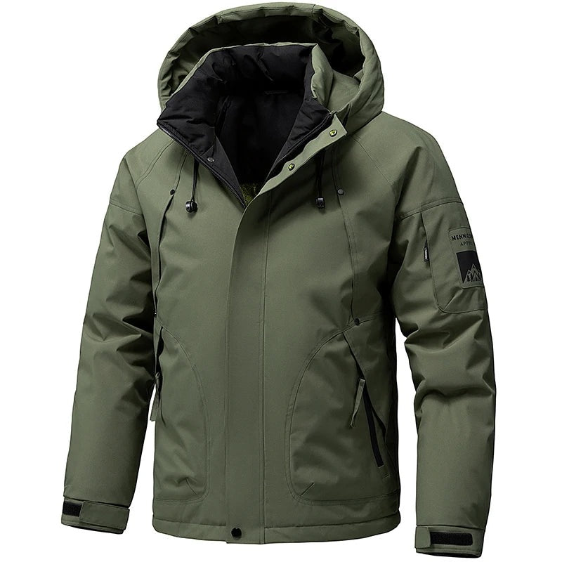 Rovereto Fleece-Lined Hooded Jacket - Green