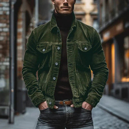 Rovigo Denim Trucker Jacket - Green