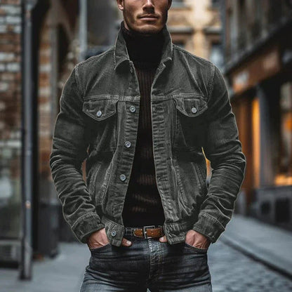 Rovigo Denim Trucker Jacket - Grey