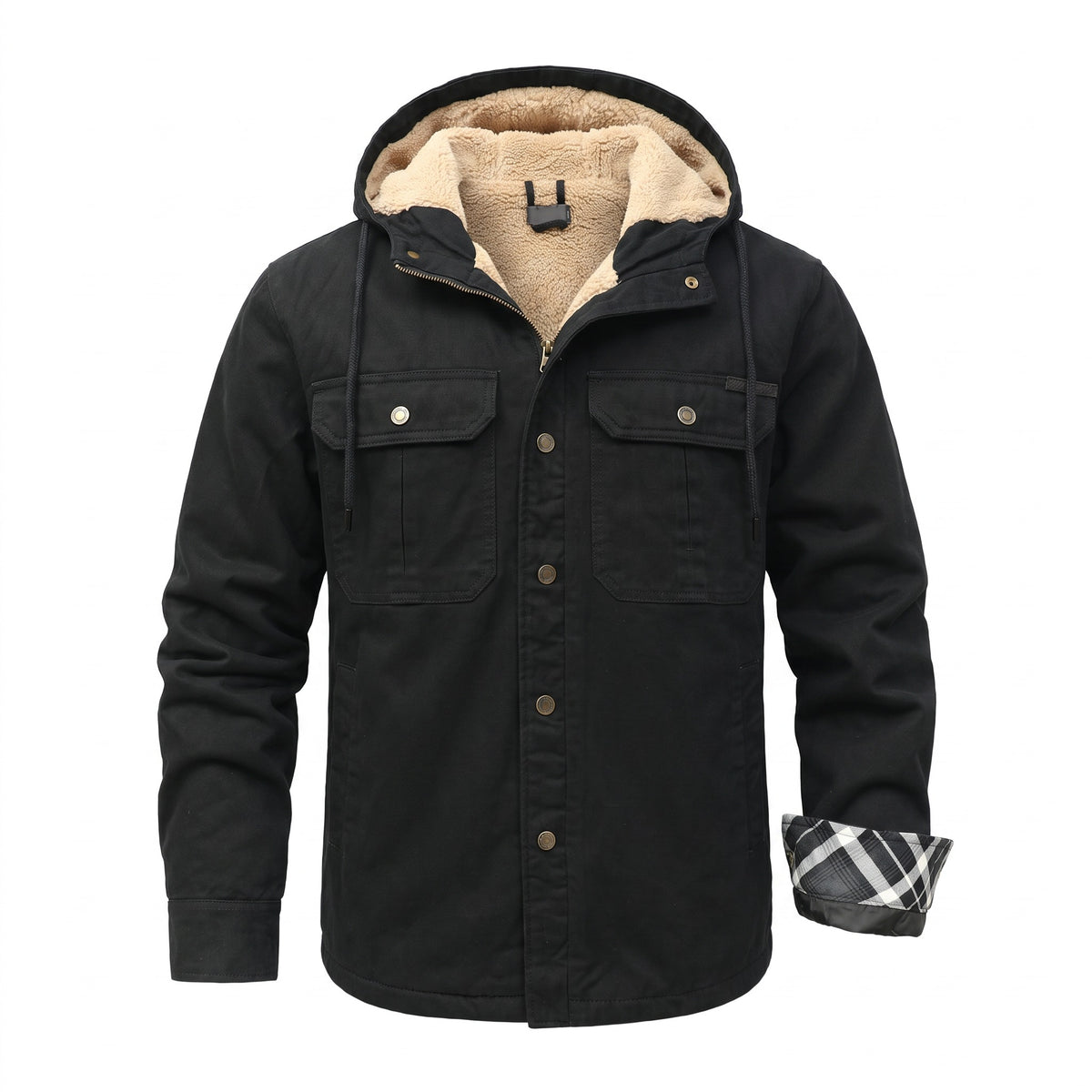 Rubiera Fleece-Lined Hooded Shirt Jacket - cover