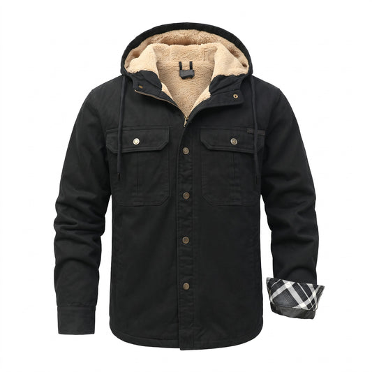 Rubiera Fleece-Lined Hooded Shirt Jacket - cover