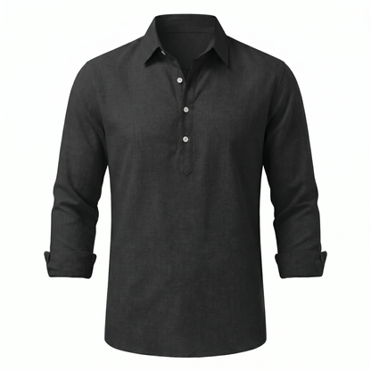 Sabbio Cotton Shirt - Black