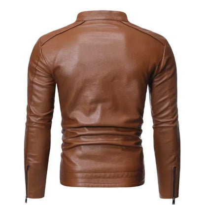 Saluzzo Leather Moto Jacket - photo 7