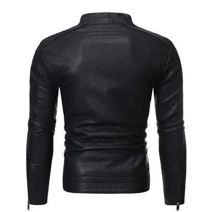 Saluzzo Leather Moto Jacket - photo 8
