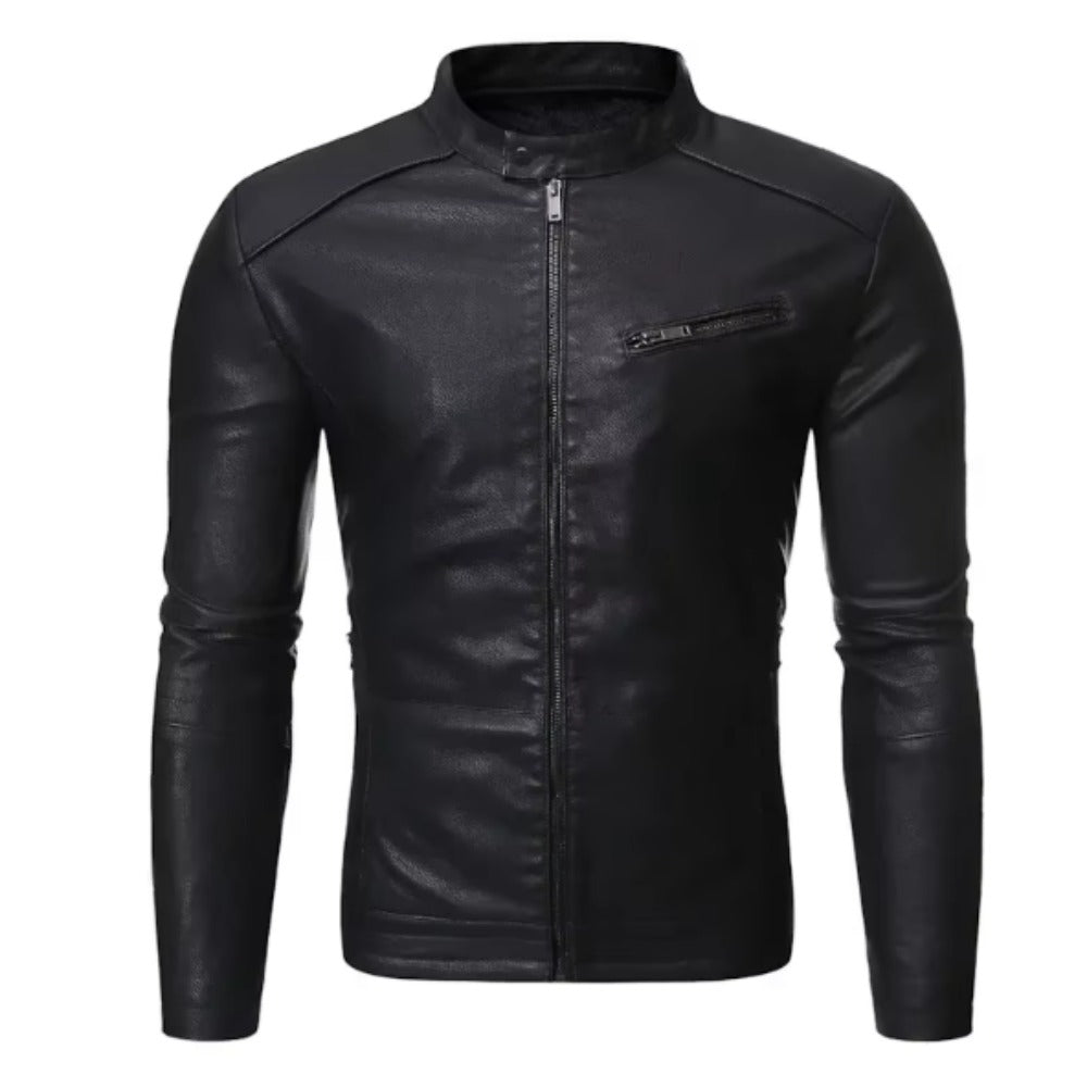 Saluzzo Leather Moto Jacket - photo 2
