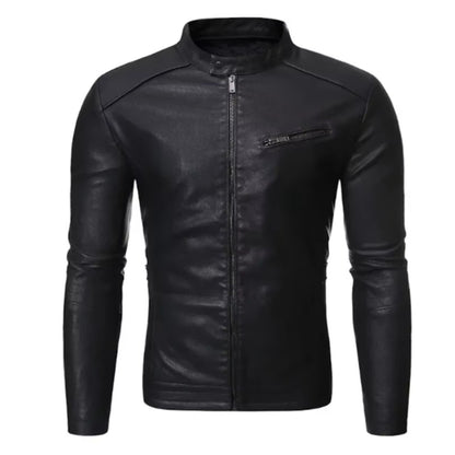 Saluzzo Leather Moto Jacket - photo 2