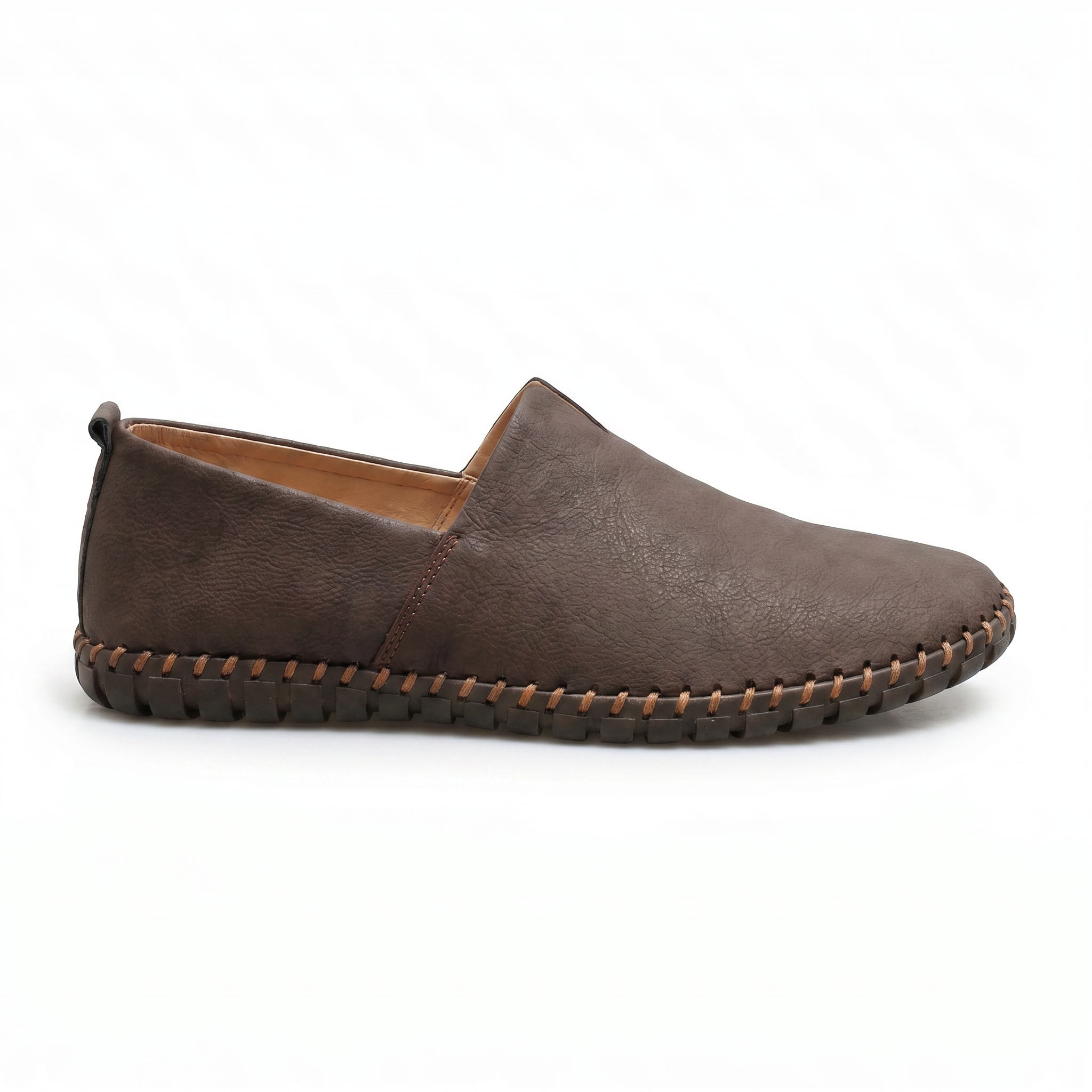 Santorini Leather Loafers - side profile