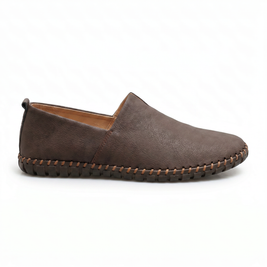 Santorini Leather Loafers - side profile