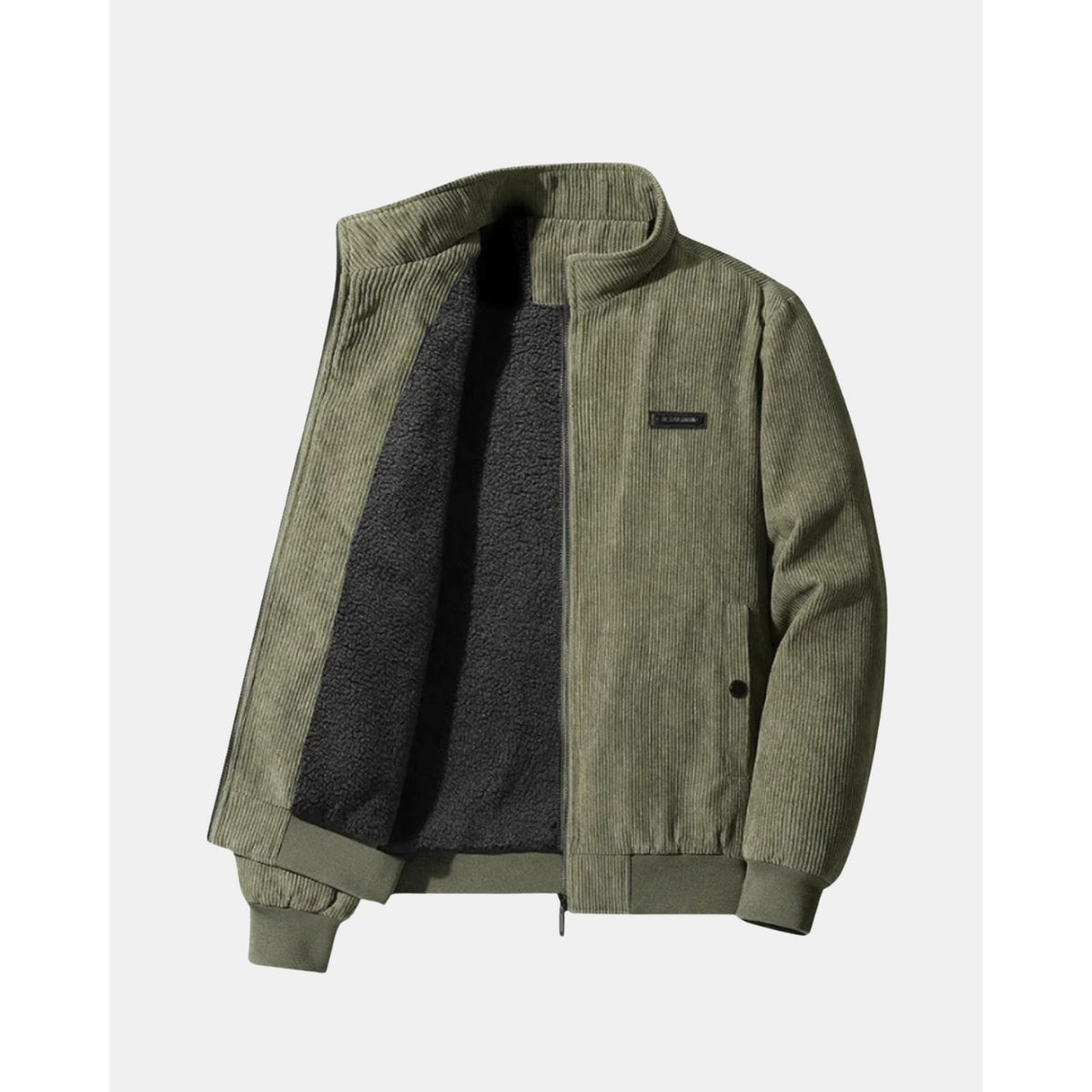 Saronno Fleece-Lined Corduroy Jacket - Green