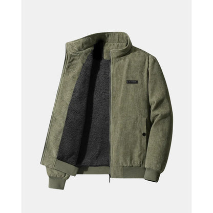 Saronno Fleece-Lined Corduroy Jacket - Green