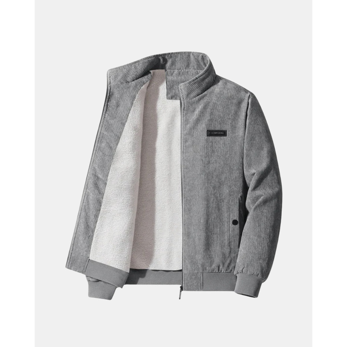 Saronno Fleece-Lined Corduroy Jacket - Grey
