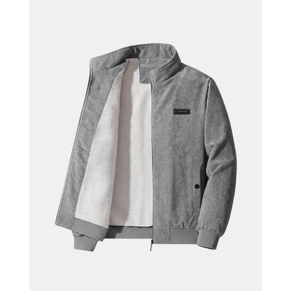Saronno Fleece-Lined Corduroy Jacket - Grey