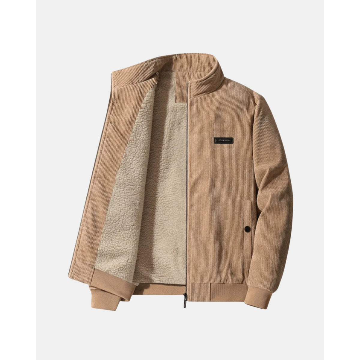 Saronno Fleece-Lined Corduroy Jacket - Brown