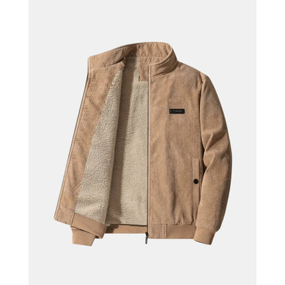 Saronno Fleece-Lined Corduroy Jacket - Brown