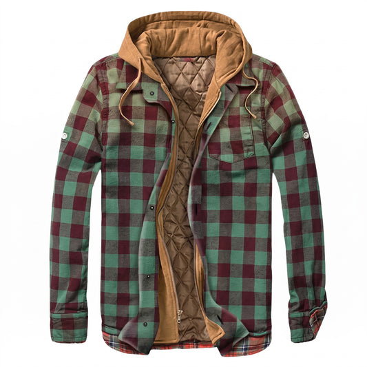 Scanno Hooded Flannel Shirt Jacket - cover